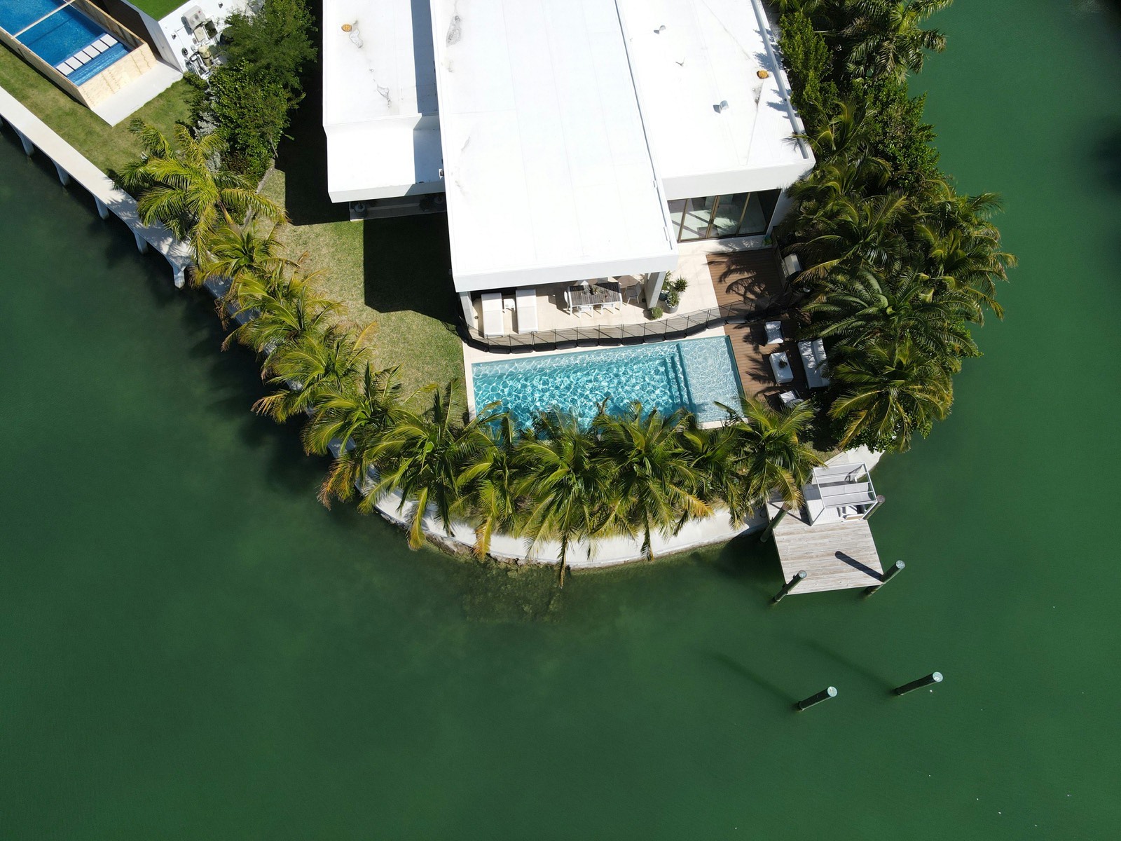 Heated saltwater pool